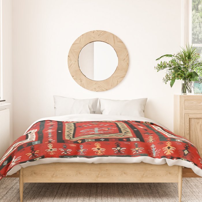 Vintage Bulgarian Niche Rug Print Duvet Cover Gallery Image 3