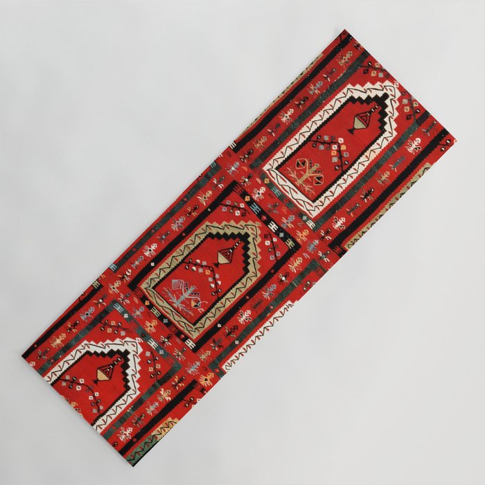 Vintage Bulgarian Niche Rug Print Yoga Mat Gallery Image 1