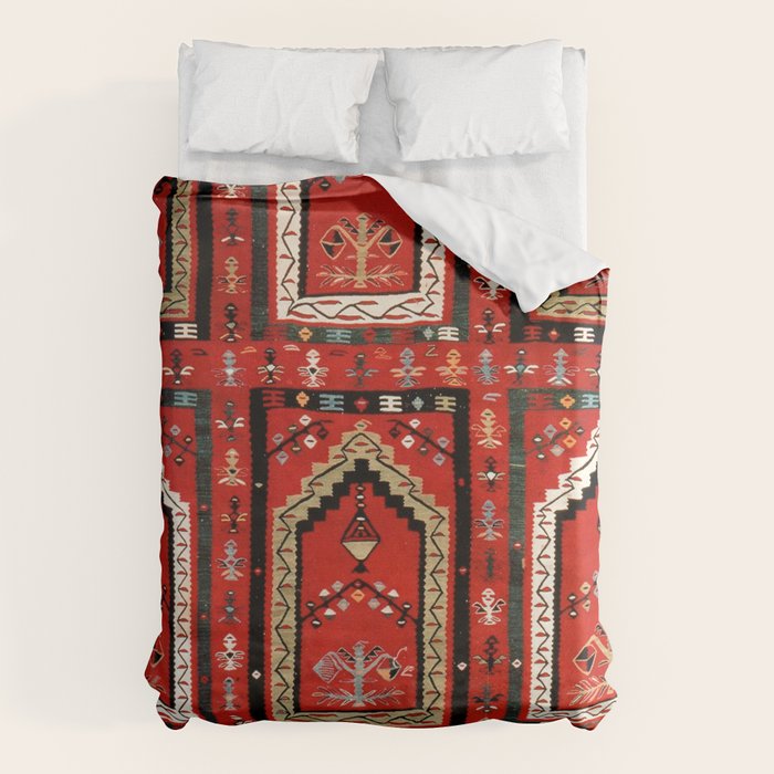 Vintage Bulgarian Niche Rug Print Duvet Cover Gallery Image 1