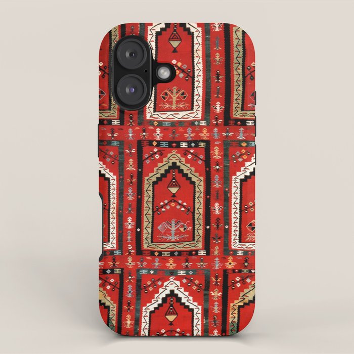 Vintage Bulgarian Niche Rug Print iPhone Case Gallery Image 1