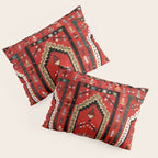 Vintage Bulgarian Niche Rug Print Pillow Sham Gallery Image 3