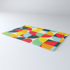Mid Century Bauhaus Geometric Pattern Rug Gallery Image 3