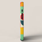 Mid Century Bauhaus Geometric Pattern iPhone Case Gallery Image 2