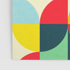 Mid Century Bauhaus Geometric Pattern Poster Gallery Image 3