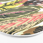 Wild jungle botanical leaves 63 Bath Mat Gallery Image 3