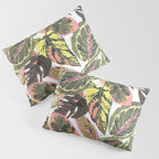 Wild jungle botanical leaves 63 Pillow Sham Gallery Image 3