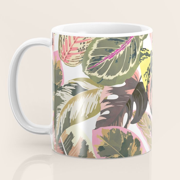 Wild jungle botanical leaves 63 Coffee Mug Gallery Image 3