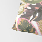 Wild jungle botanical leaves 63 Pillow Sham Gallery Image 4
