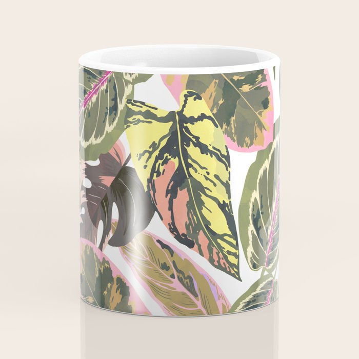 Wild jungle botanical leaves 63 Coffee Mug Gallery Image 4