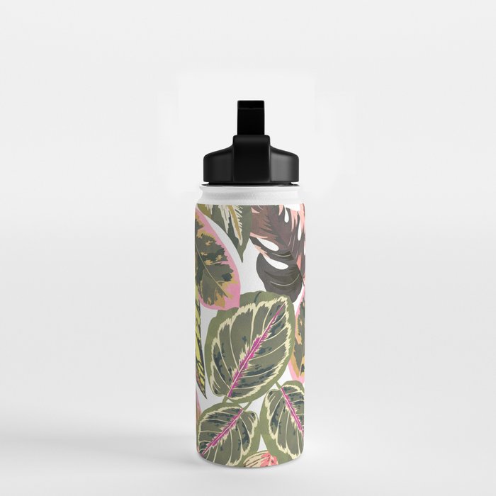 Wild jungle botanical leaves 63 Water Bottle Gallery Image 2