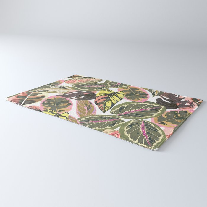 Wild jungle botanical leaves 63 Rug Gallery Image 3