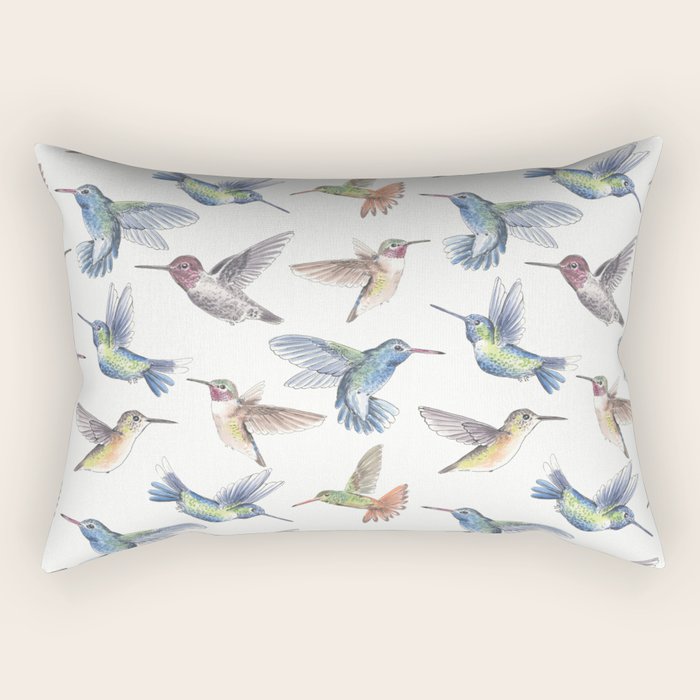 Hummingbirds Rectangular Pillow Gallery Image 2