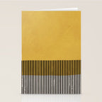 Mustard and Black Minimalist Original Art Stationery Card Gallery Image 2