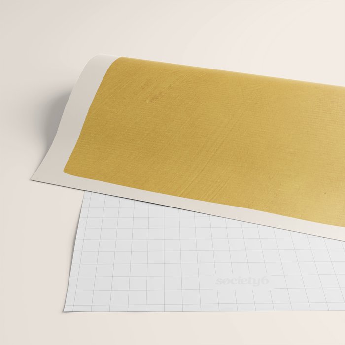 Mustard and Black Minimalist Original Art Wrapping Paper Gallery Image 2