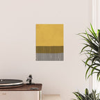 Mustard and Black Minimalist Original Art Poster Gallery Image 2