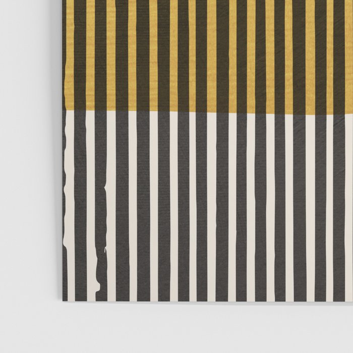 Mustard and Black Minimalist Original Art Poster Gallery Image 3