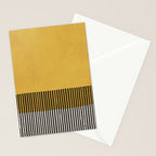 Mustard and Black Minimalist Original Art Stationery Card Gallery Image 2