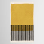 Mustard and Black Minimalist Original Art Tablecloth Gallery Image 2