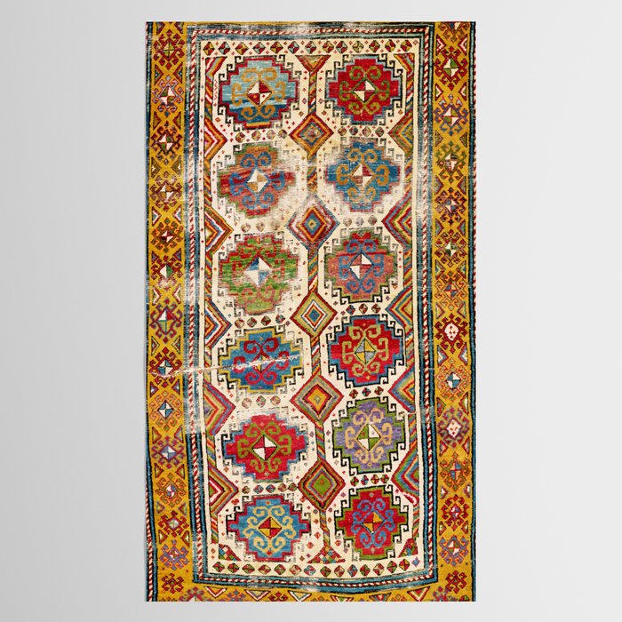 Moghan Southeast Caucasus Antique Rug Print Tablecloth Gallery Image 2