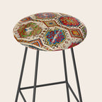 Moghan Southeast Caucasus Antique Rug Print Stool Gallery Image 2