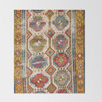 Moghan Southeast Caucasus Antique Rug Print Throw Blanket Gallery Image 2