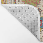 Moghan Southeast Caucasus Antique Rug Print Bath Mat Gallery Image 2