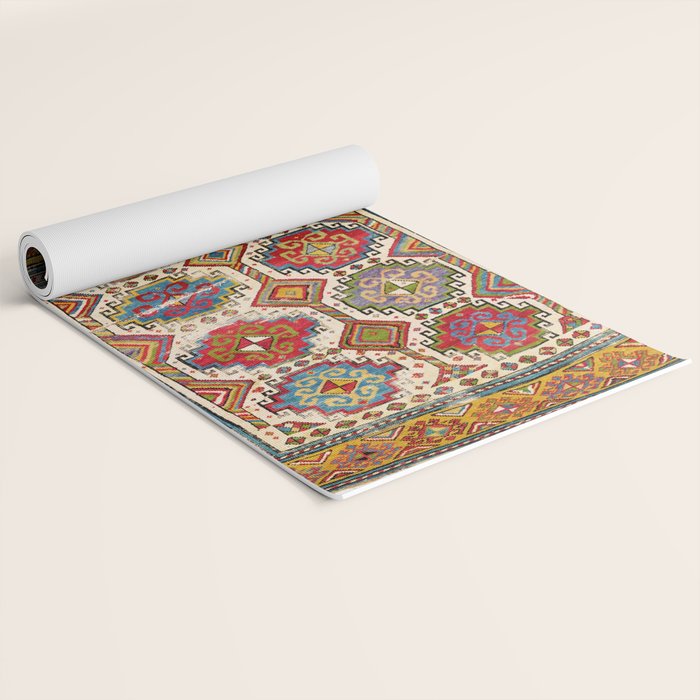 Moghan Southeast Caucasus Antique Rug Print Yoga Mat Gallery Image 2