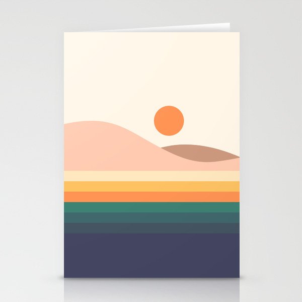 Retro Landscape 06B Stationery Card Gallery Image 2