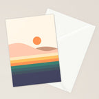 Retro Landscape 06B Stationery Card Gallery Image 2