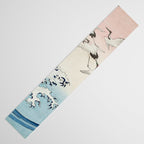Hiroshige Cranes Flying over Waves  Table Runner Gallery Image 3
