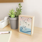 Hiroshige Cranes Flying over Waves  Mini Art Print Gallery Image 2