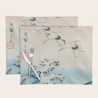 Hiroshige Cranes Flying over Waves  Placemat Gallery Image 1