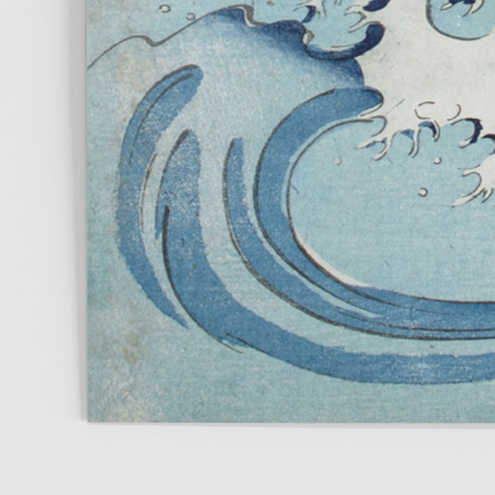 Hiroshige Cranes Flying over Waves  Poster Gallery Image 3
