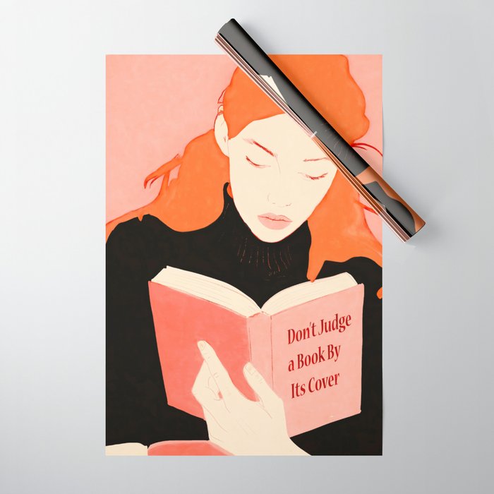 Donât Judge a Book By Its Cover Wrapping Paper Gallery Image 1
