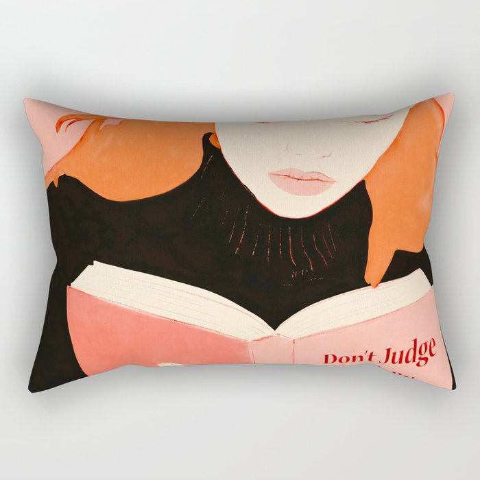 Donât Judge a Book By Its Cover Rectangular Pillow Gallery Image 2