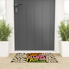 Retro Floral Lettering - You can always try again Welcome Mat Gallery Image 3