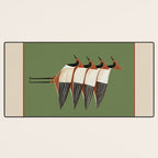Four Birds I Desk Mat Gallery Image 3