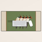 Four Birds I Desk Mat Gallery Image 1