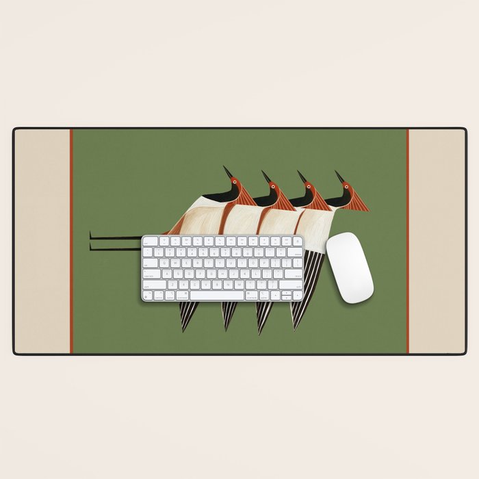 Four Birds I Desk Mat Gallery Image 1