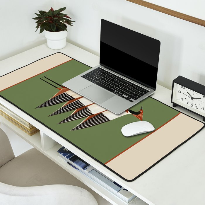 Four Birds I Desk Mat Gallery Image 2
