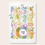 Colorful Butterflies in Flight Cutting Board Gallery Image 1