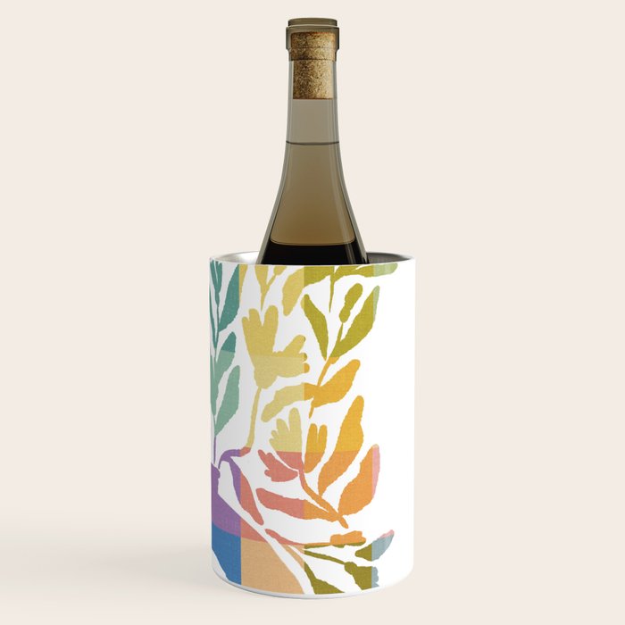 Colorful Butterflies in Flight Wine Chiller Gallery Image 3