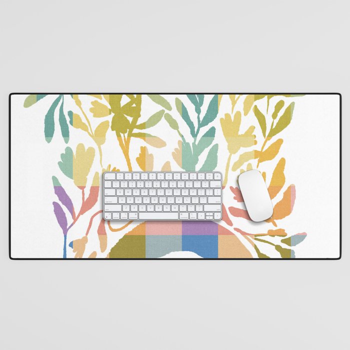 Colorful Butterflies in Flight Desk Mat Gallery Image 1