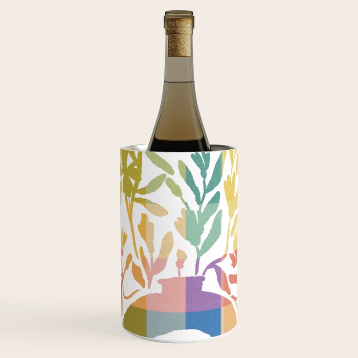 Colorful Butterflies in Flight Wine Chiller Gallery Image 1