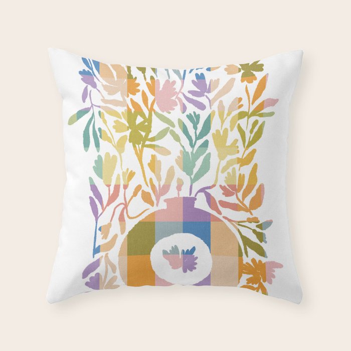 Colorful Butterflies in Flight Throw Pillow Gallery Image 6