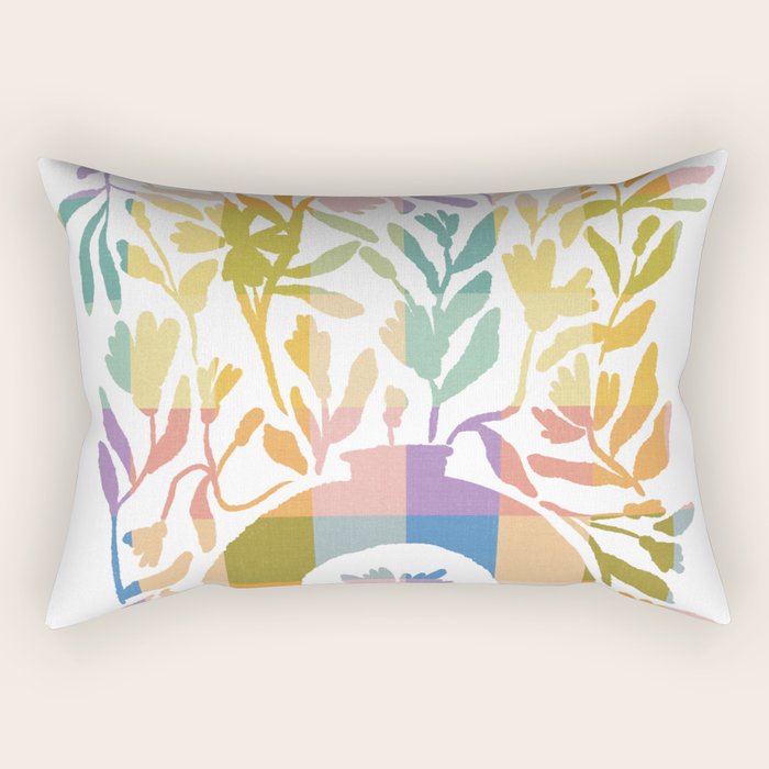 Colorful Butterflies in Flight Rectangular Pillow Gallery Image 2