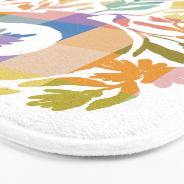 Colorful Butterflies in Flight Bath Mat Gallery Image 3