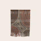 Tribal Pattern in Brown & Soft Red Wall Hanging Gallery Image 1