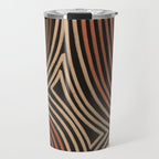 Tribal Pattern in Brown & Soft Red Travel Mug Gallery Image 1