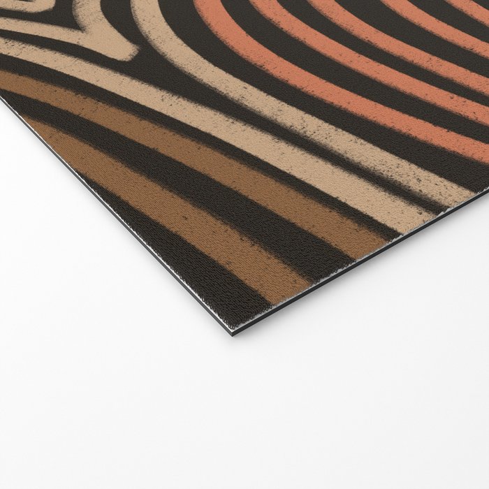 Tribal Pattern in Brown & Soft Red Welcome Mat Gallery Image 2